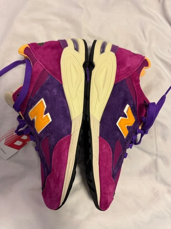 Mens 12 New Balance 990 py3 Teddy Santis Purple & yellow Running Sneakers NWT - Picture 5 of 7